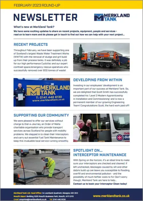 Merkland Tank Newsletter February 2023