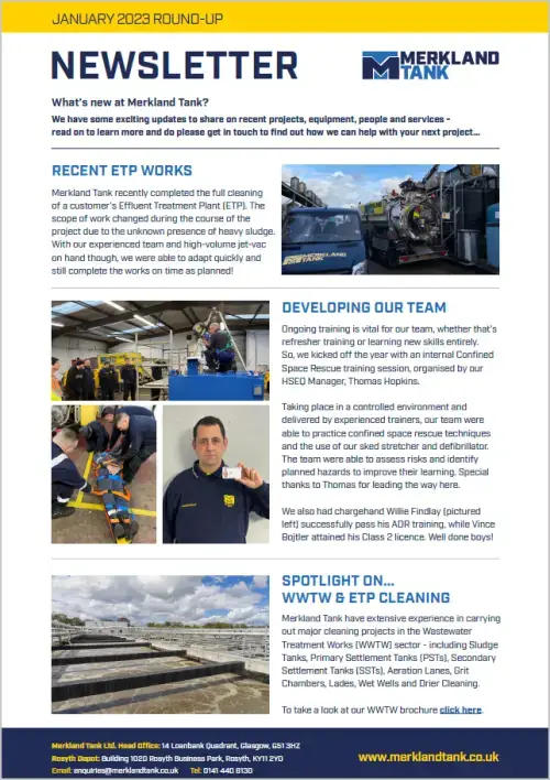 Merkland Tank Newsletter January 2023