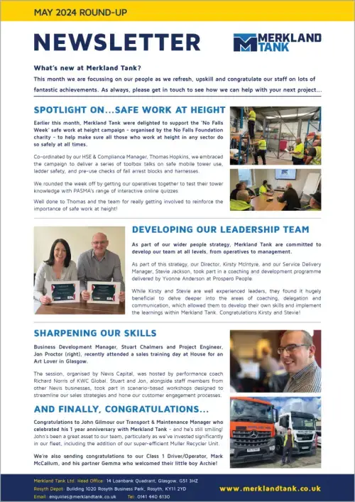 Merkland Tank Newsletter May 2024