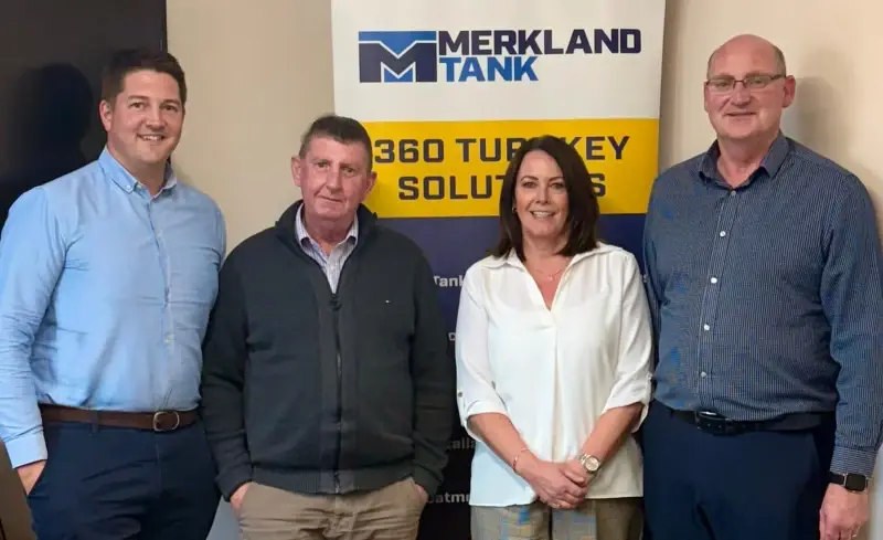 Merkland Management Team 2025. Left to right: Stuart, Joe, Kirsty and Stevie