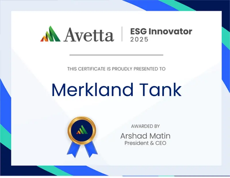 Merkland Tank 2025 ESG Innovator