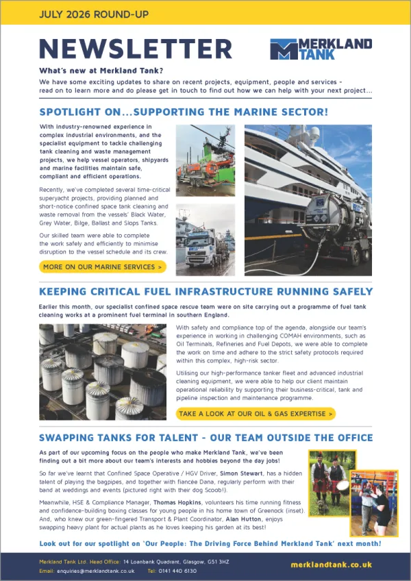Merkland Tank July 2026 Newsletter