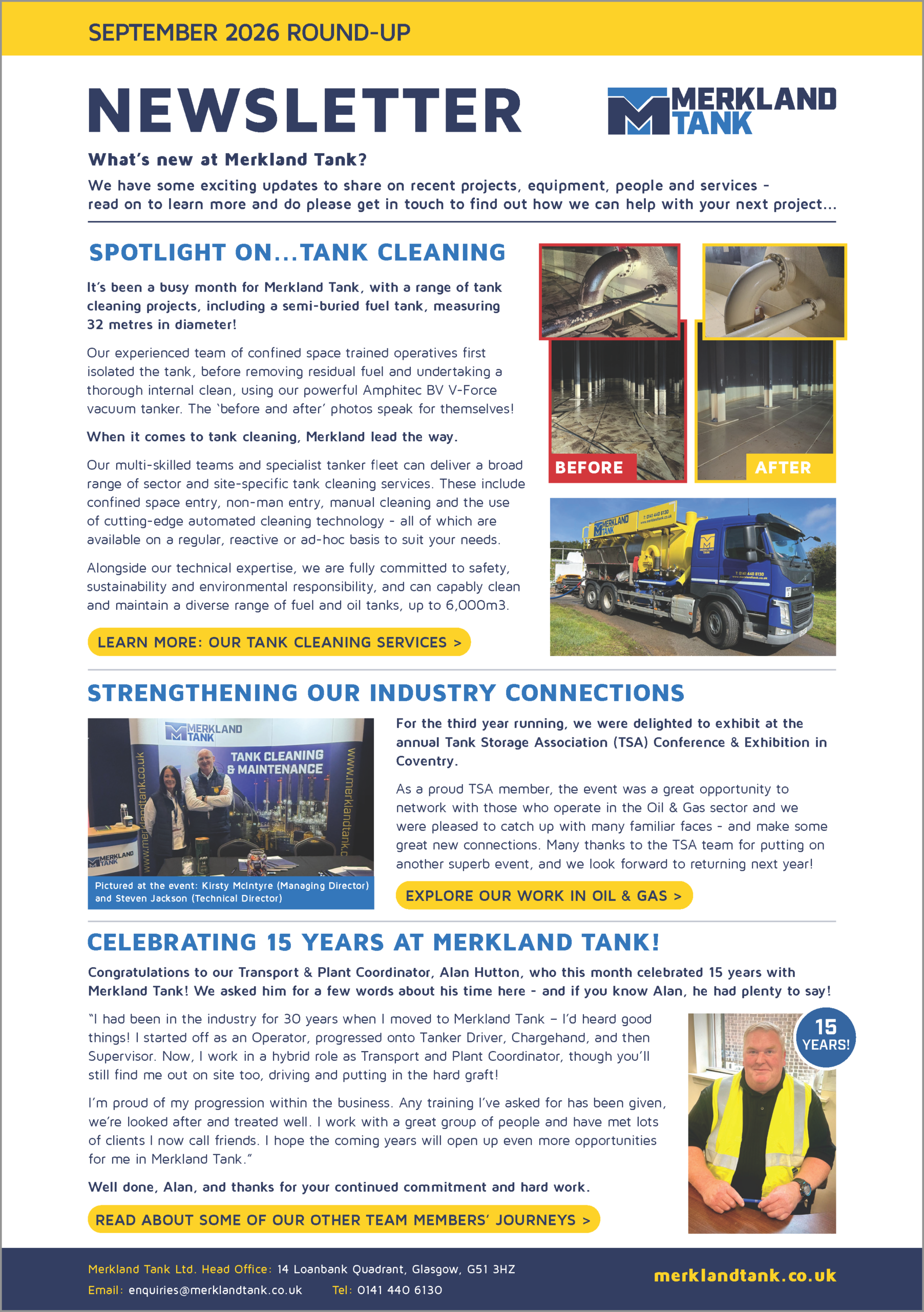 Merkland Tank Newsletter September 2026