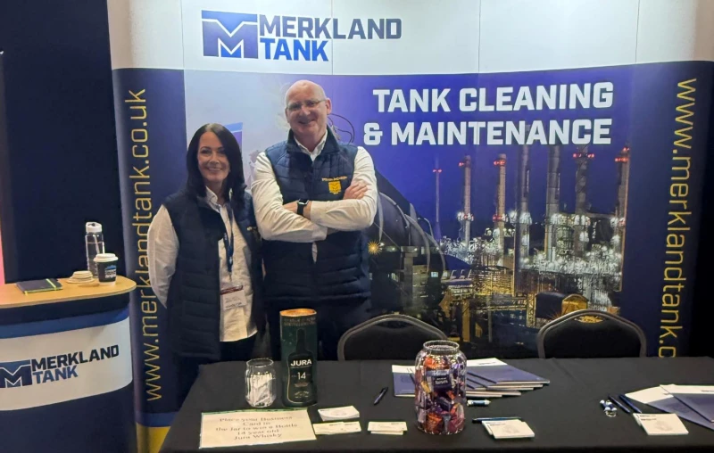 Merkland At Tsa Conference 2026: Strengthening Industry Connections 1 Kirsty McIntyre (Managing Director) and Steven Jackson (Technical Director) of Merkland at TSA Conference 2026